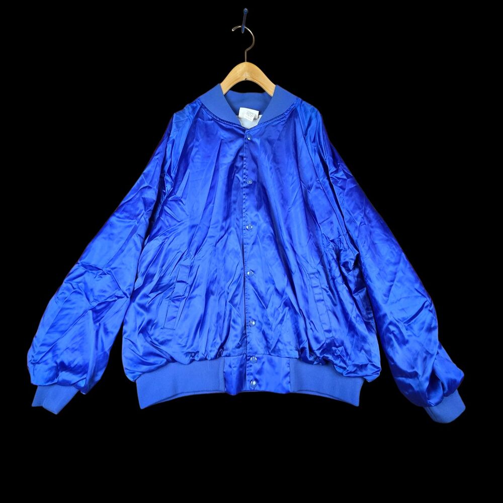 Vintage Hartwell Satin Jacket Blue IBM 25th Anniversary Austin Mens Sz 3XL USA - Picture 2 of 6